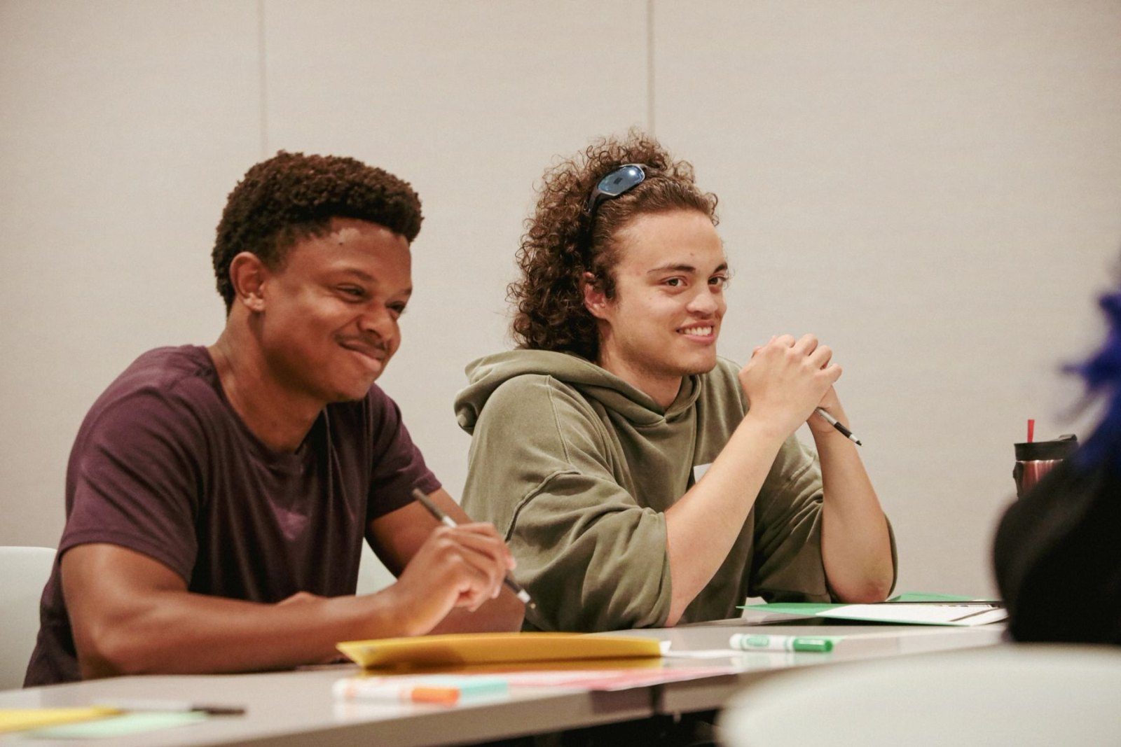 Artists getting to know each other during Session One.