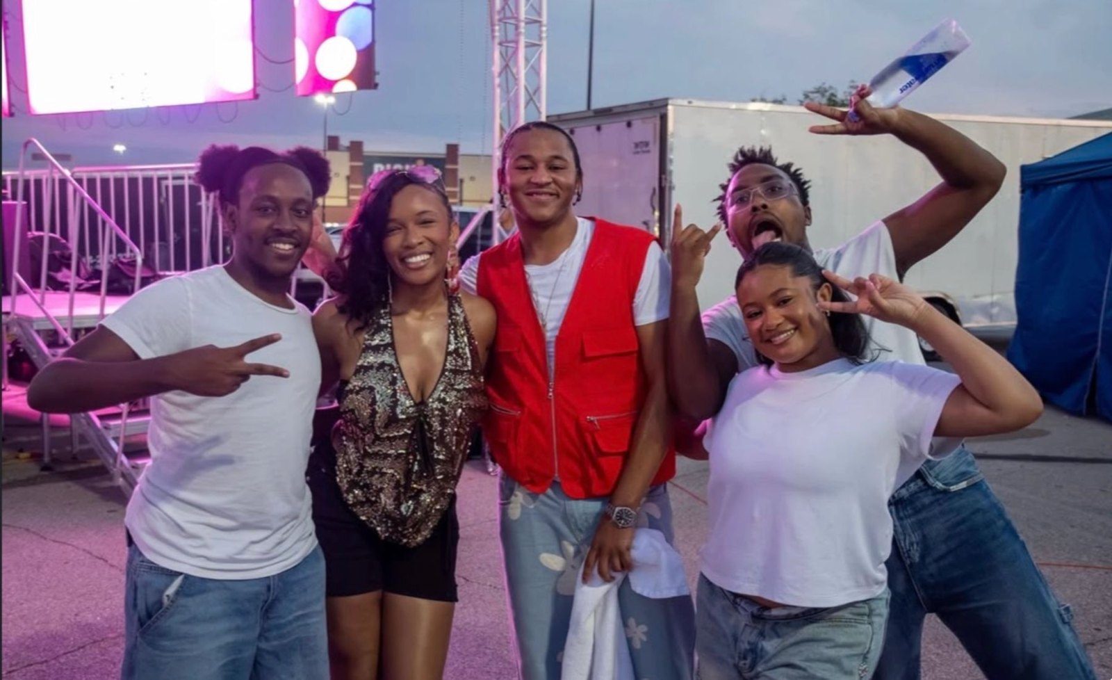 Florie with friends and fans at One World Fest STL.